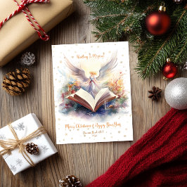 Cartão De Festividades A Leitura é um Floco de Neve Mágico Design