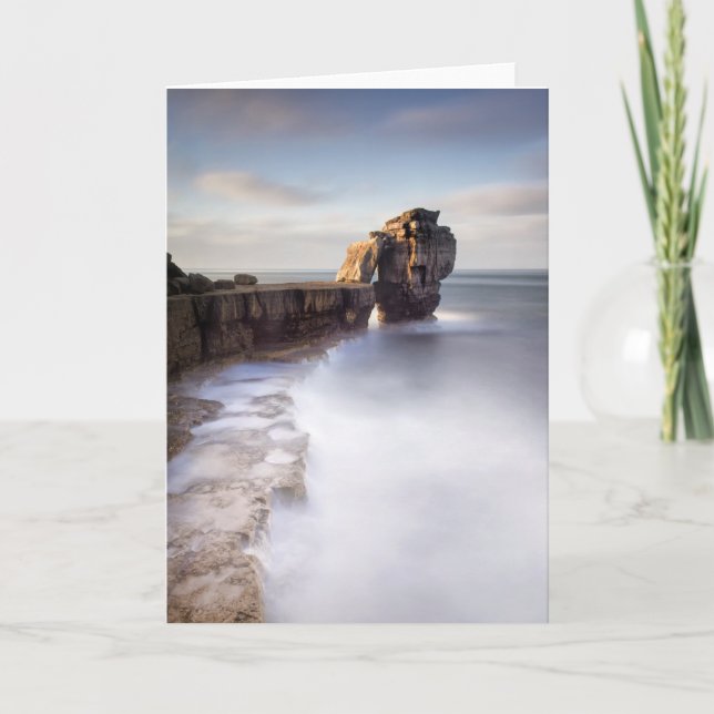 Cartão De Festividades A long time standing at Pulpit Rock (Frente)