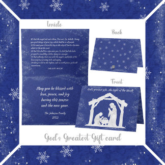 Cartão De Festividades A luz do Natal cristão mundial