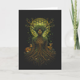 Cartão De Festividades A Mãe Verde