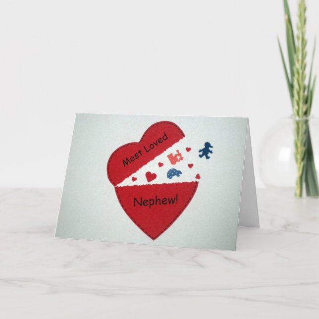 Cartão De Festividades A maioria de sobrinho amado! (Frente)