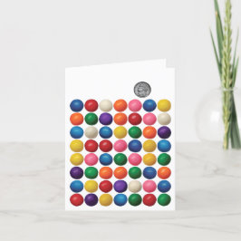 Cartão De Festividades A Máquina Gumball