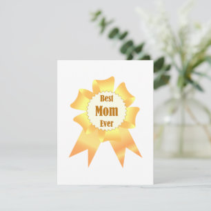 Cartão De Festividades A melhor mãe sempre ganhadora do Ouro, fita prêmio