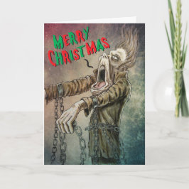Cartão De Festividades A Merry Christmas Carol from Ghost of Jacob Marley
