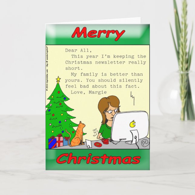 Cartão De Festividades A minha família é melhor que a sua... (Frente)