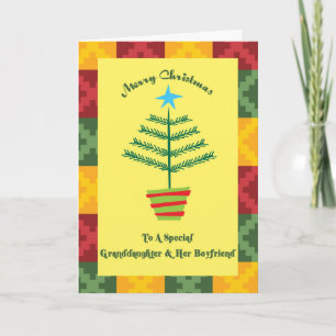 Cartão De Festividades A neta e o Natal da Namorado