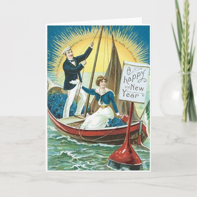 Cartão De Festividades A New Year Greeting (Frente)