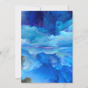Cartão De Festividades A nuvem abstrato do SlipperyJoe trabalho de arte c
