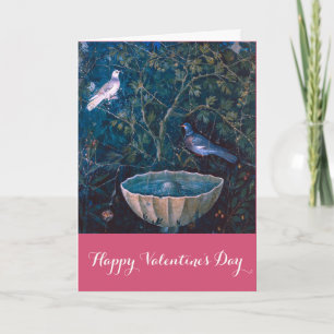 Cartão De Festividades A PAIR OF DOVES IN THE GARDEN Valentine's Day