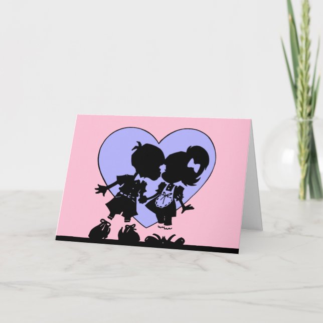 Cartão De Festividades A placa de beijo retrorreflectora (Frente)