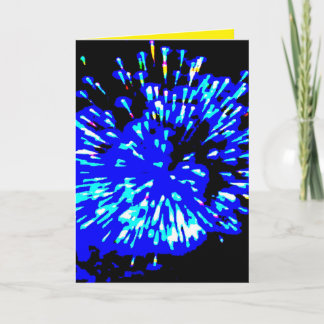 Cartão De Festividades A placa de pirotecnia