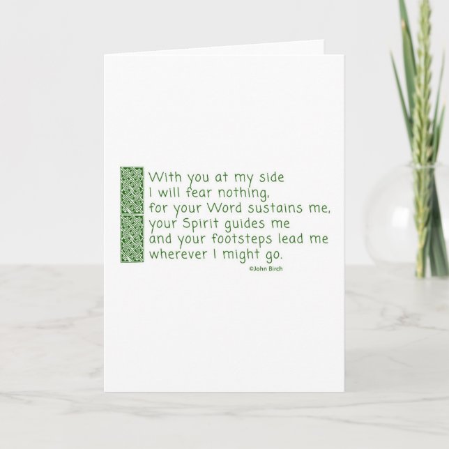 Cartão De Festividades A prayer of thanksgiving (Frente)