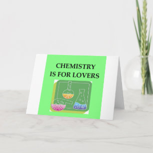 Cartão De Festividades A QUÍMICA é para amantes