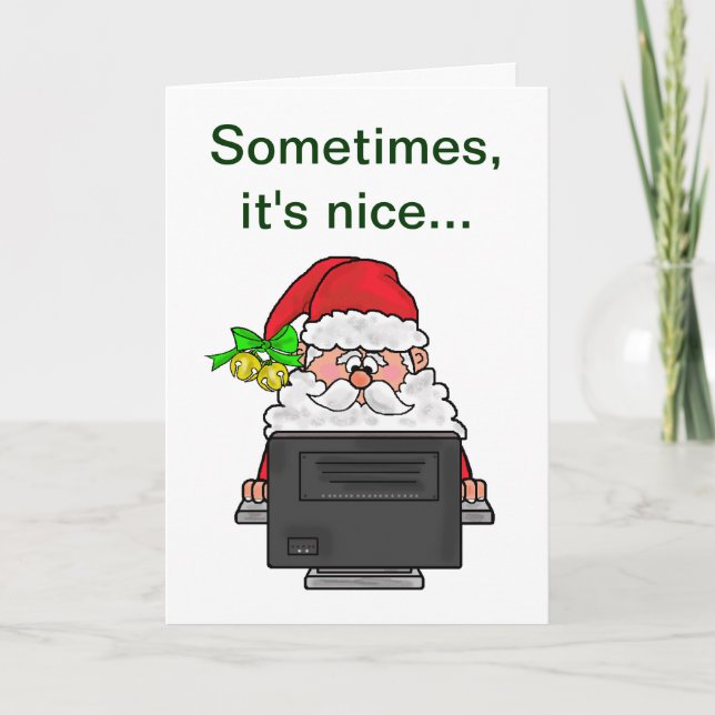 Cartão De Festividades A Real Christmas Card  Christmas Card (Frente)