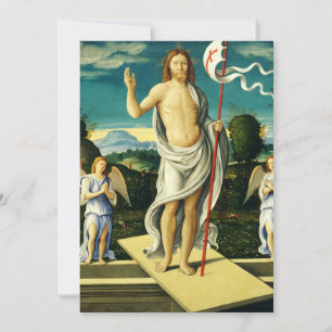 Cartão De Festividades A Ressurreição de Jesus por Girolamo da Santacroc