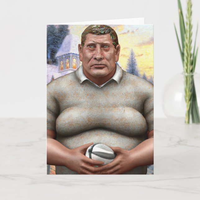 Cartão De Festividades A Rugby Christmas - Rugby Greeting Card (Frente)