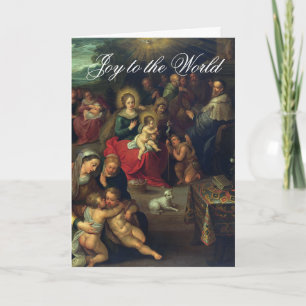 Cartão De Festividades A Sagrada Parentela Bebê Jesus Cumprimentos de Nat