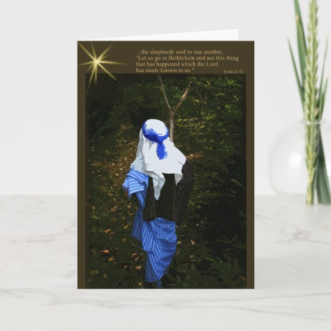 Cartão De Festividades A Shepherd Hurrys (Frente)