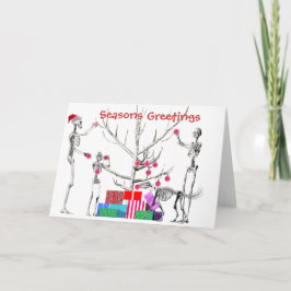 Cartão De Festividades A Skeleton Christmas