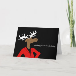 Cartão De Festividades A Snarky Moose