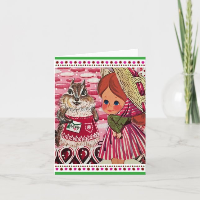 Cartão De Festividades A Sra. Riddle Visita a Sra. Elizabeth Note Card (Frente)