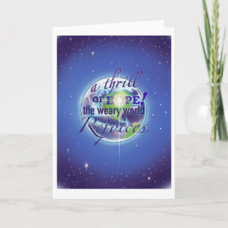 Cartão De Festividades A Thrill of Hope folded holiday card