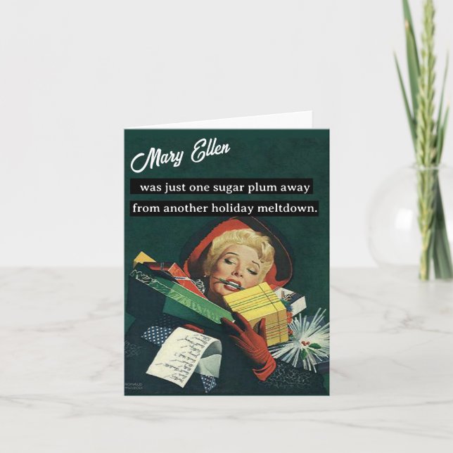 Cartão De Festividades A Um Açúcar Cristalizado Longe de Outro Colapso de (Frente)