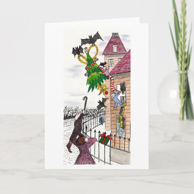 Cartão De Festividades A Very Batty Christmas (Frente)