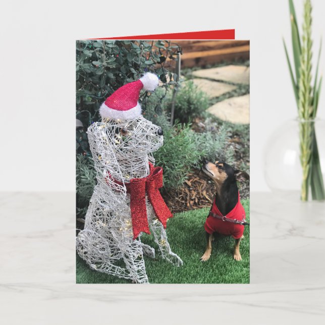 Cartão De Festividades A Very Merry ChiPin Christmas Card (Frente)