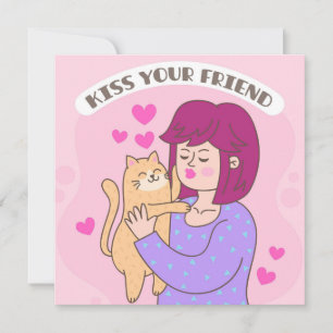 Cartão De Festividades A Vida É Melhor Com Gatos