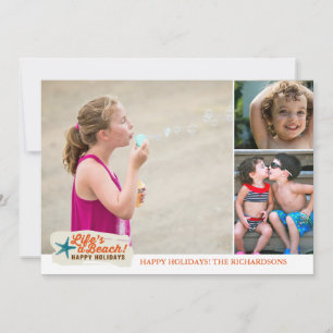Cartão De Festividades A vida é uma praia! x3