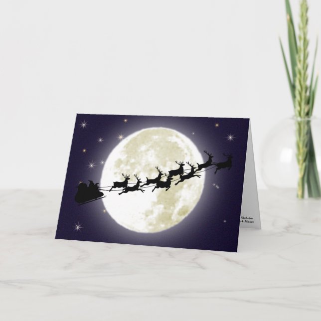 Cartão De Festividades A Visit from St. Nicholas (Frente)