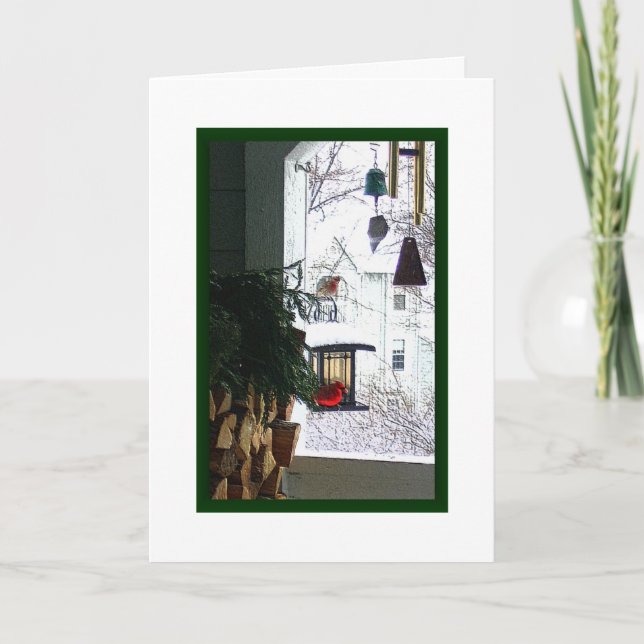 Cartão De Festividades "A vista de aqui " (Frente)