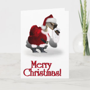 Cartão De Festividades A Web Footed Christmas