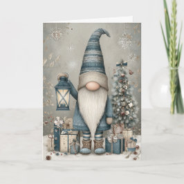 Cartão De Festividades A Whimsical Gnome Christmas