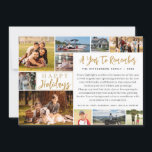 Cartão De Festividades A Year To Remember 11 Photos 2023 Calendar<br><div class="desc">Unique holiday greeting card featuring 11 photos (an easy-to-upload photo collage template for 10 pictures in a variety of shapes and sizes on the front and one one the back). The design offers an editable greeting HAPPY HOLIDAYS you can change to MERRY CHRISTMAS, HAPPY NEW YEAR or other holiday greeting...</div>