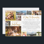 Cartão De Festividades A Year To Remember 11 Photos 2023 Calendar<br><div class="desc">Unique holiday greeting card featuring 11 photos (an easy-to-upload photo collage template for 10 pictures in a variety of shapes and sizes on the front and one one the back). The design offers an editable greeting HAPPY HOLIDAYS you can change to MERRY CHRISTMAS, HAPPY NEW YEAR or other holiday greeting...</div>