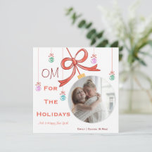 A Yoga Lover's Flat Holiday Card