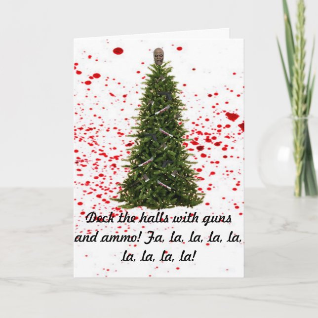 Cartão De Festividades A Zombie-Free Holiday Season card (Frente)