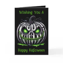 Abóbora de Halloween Assustadora