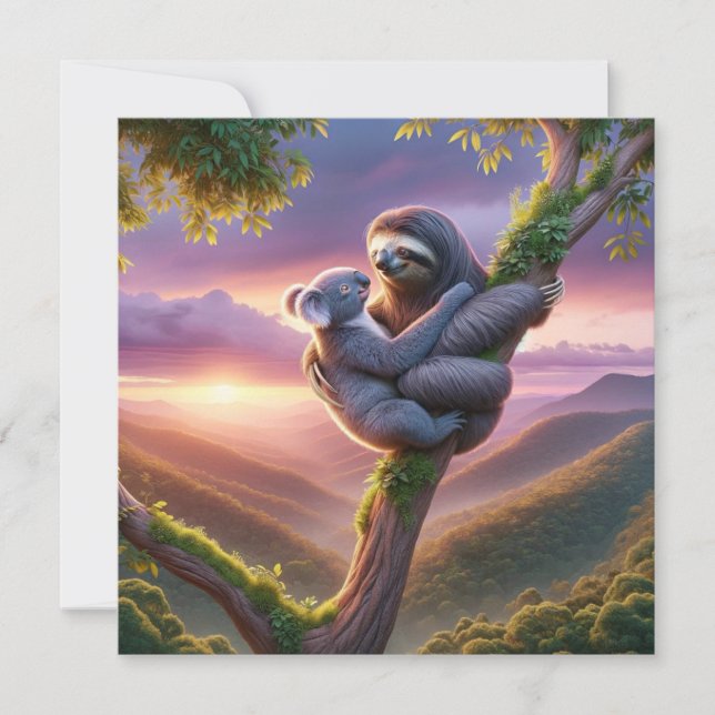 Cartão De Festividades Abraços do Selvagem (Frente)