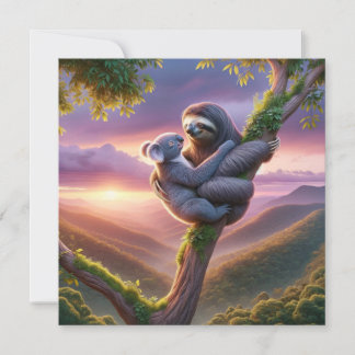 Cartão De Festividades Abraços do Selvagem