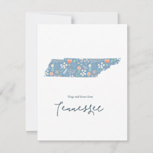 Cartão De Festividades Abraços e Beijos do Tennessee
