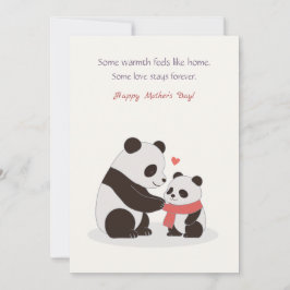 Cartão De Festividades Abraços Quentes, Amor de Panda