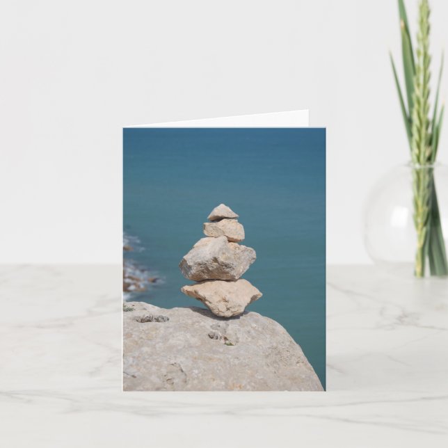 Cartão De Festividades Abstract Art from the French Mediterranean (Frente)