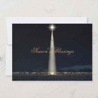 Cartão De Festividades Abstract Christmas Nativity Stable And Star