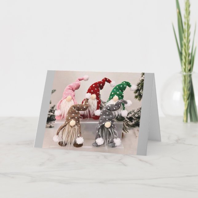 CARTÃO DE FESTIVIDADES **ABUNDAÇÕES E PEQUENOS NO NATAL** (Frente)