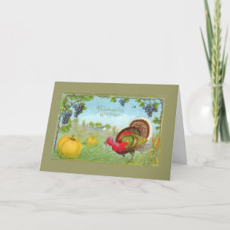 Cartão De Festividades Ação de Graças