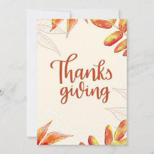 Cartão De Festividades Ação de Graças
