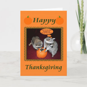 Cartão De Festividades ação de graças de touro rochoso